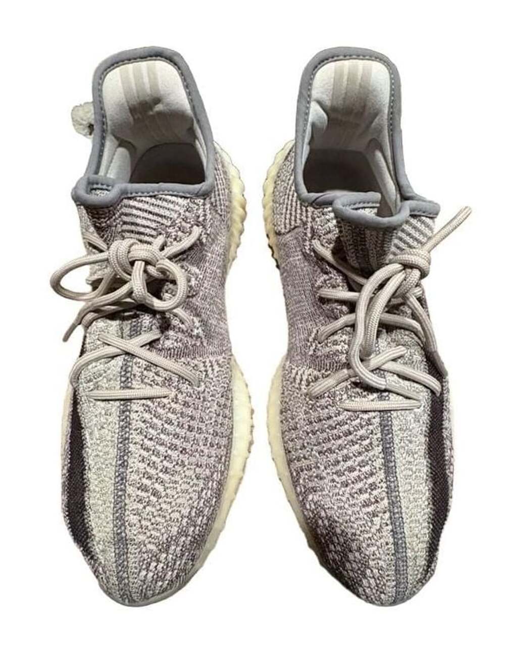 Adidas Yeezy Boost 350 V2 Zyon Size 11.5  Grey White Knit Sneakers